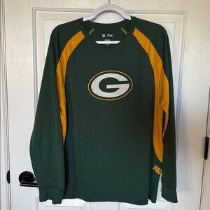 NFL Green and Gold Crewneck LS Men’s Large